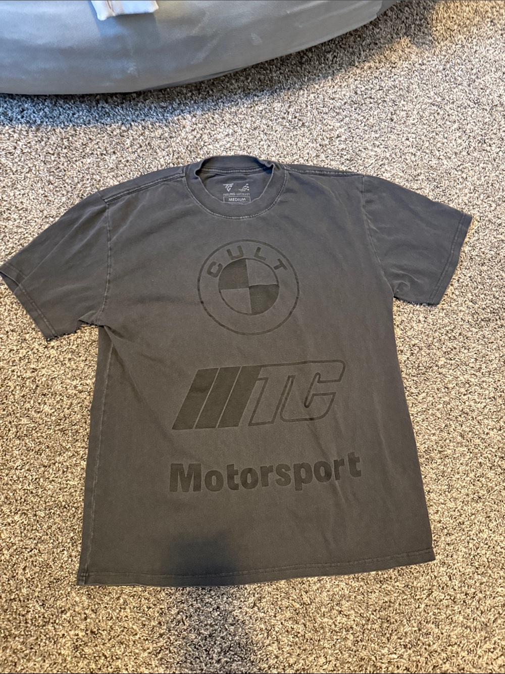 Motorsport Black Short-Sleeve Graphic Tee